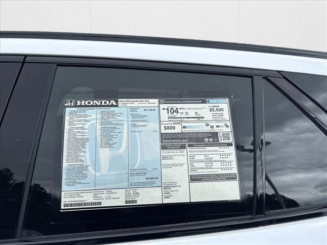 new 2025 Honda Prologue car, priced at $53,605