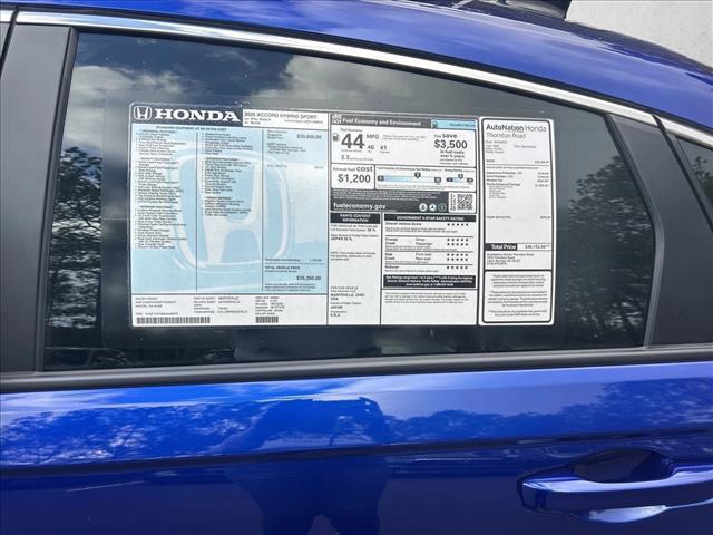 new 2025 Honda Accord Hybrid car, priced at $33,655