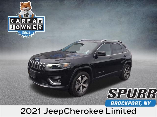 used 2021 Jeep Cherokee car, priced at $24,579