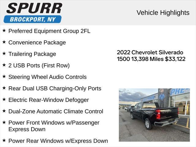 used 2022 Chevrolet Silverado 1500 car, priced at $33,122