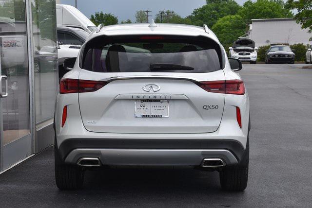 new 2025 INFINITI QX50 car, priced at $46,000