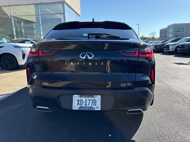 used 2025 INFINITI QX55 car, priced at $39,587