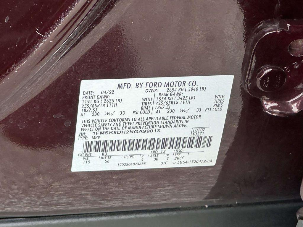 used 2022 Ford Explorer car, priced at $27,995