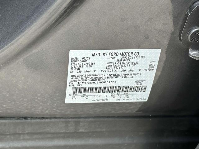 used 2022 Ford Explorer car, priced at $37,999