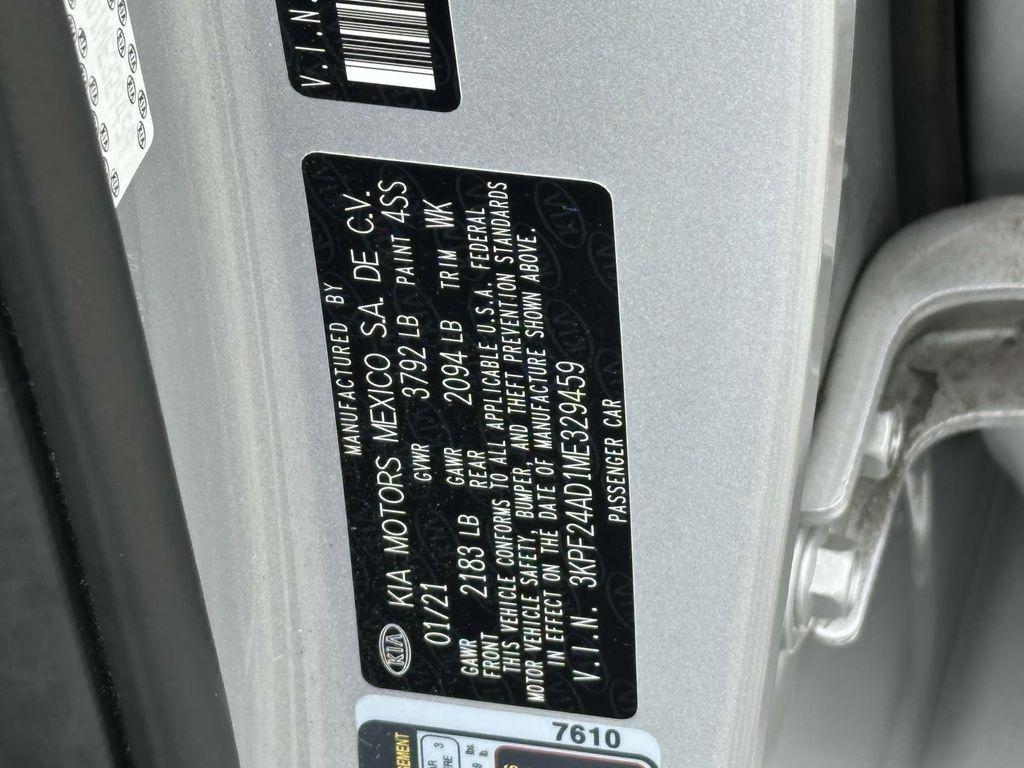 used 2021 Kia Forte car, priced at $17,150