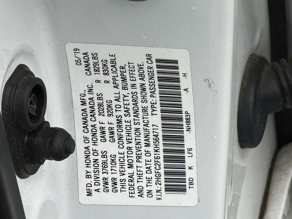 used 2019 Honda Civic car, priced at $18,995