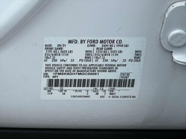 used 2021 Ford Explorer car, priced at $23,999
