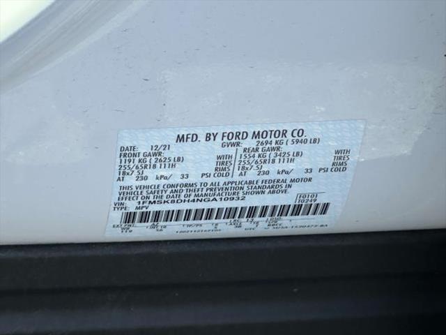 used 2022 Ford Explorer car, priced at $32,223
