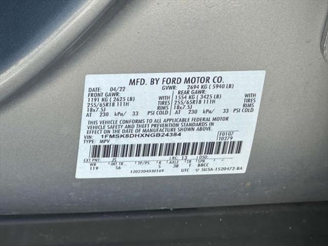 used 2022 Ford Explorer car, priced at $29,445