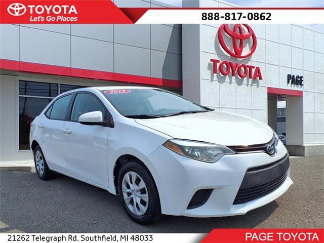 used 2015 Toyota Corolla car, priced at $14,000