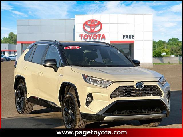 used 2021 Toyota RAV4 Hybrid car, priced at $34,000