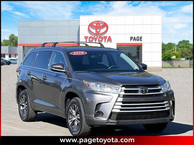 used 2018 Toyota Highlander car, priced at $15,000