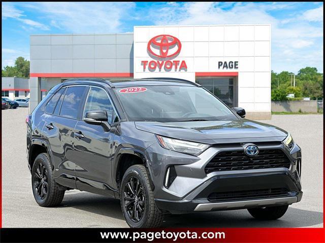 used 2022 Toyota RAV4 Hybrid car, priced at $28,000