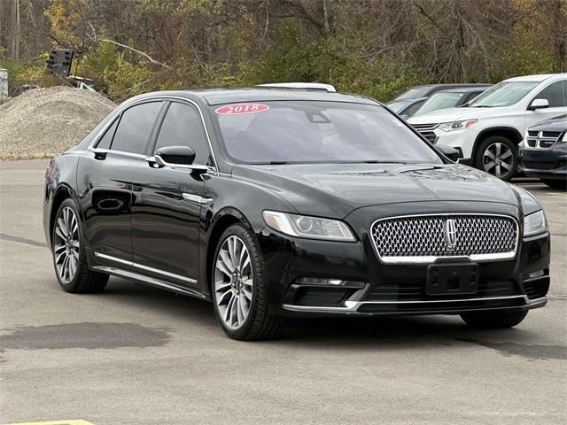 used 2018 Lincoln Continental car, priced at $24,000