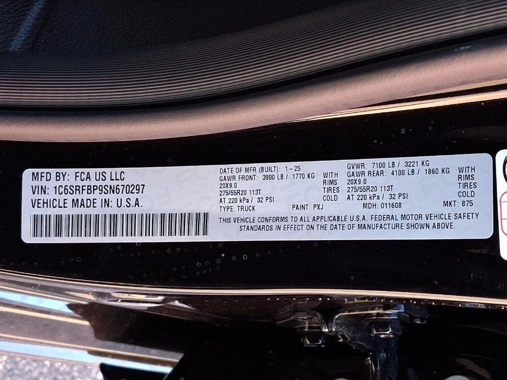 new 2025 Ram 1500 car, priced at $59,110