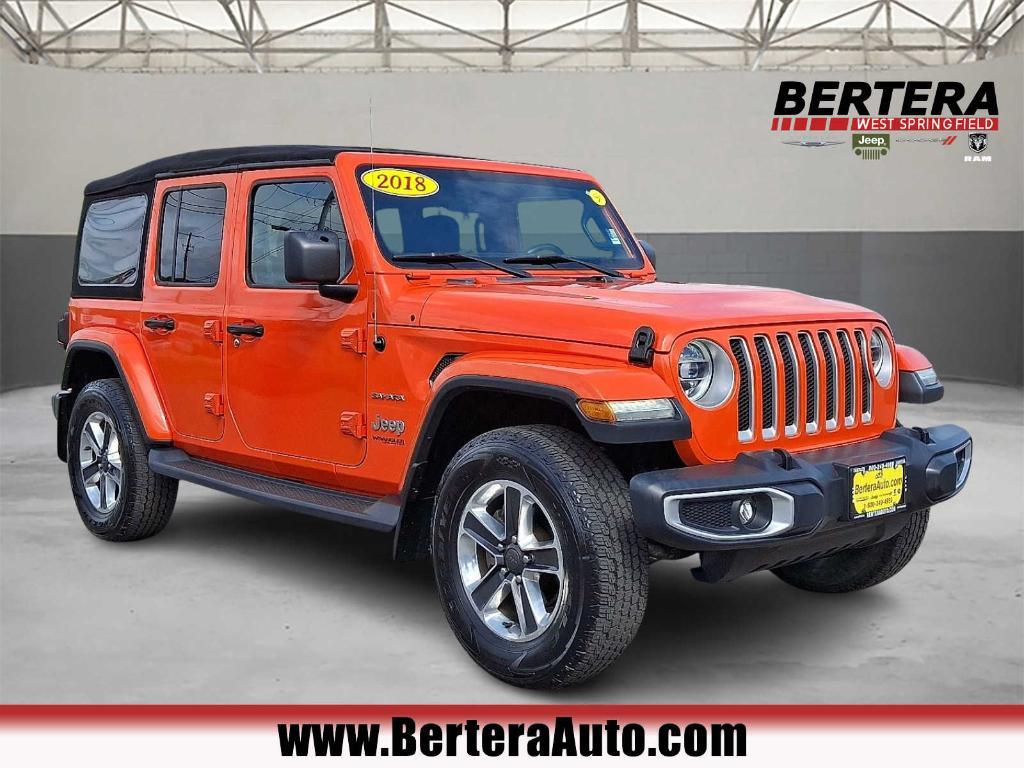 used 2018 Jeep Wrangler Unlimited car, priced at $23,974