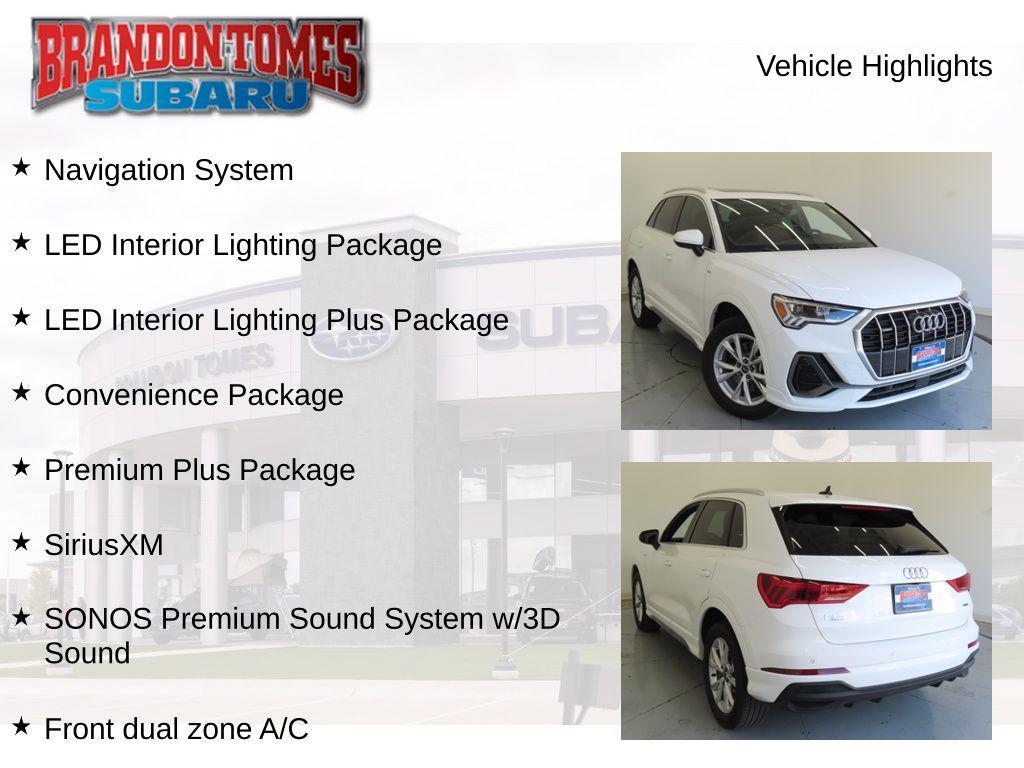 used 2025 Audi Q3 car, priced at $37,600