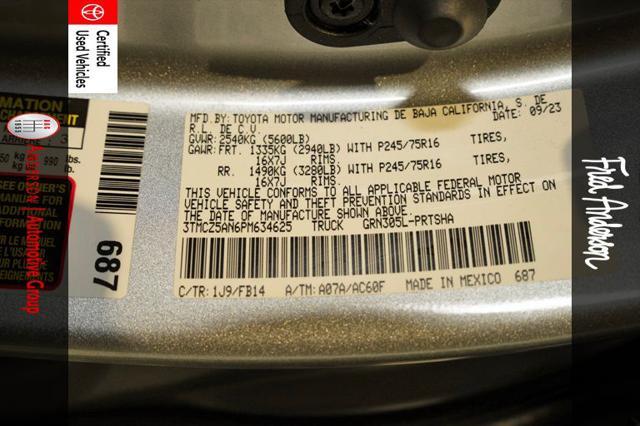 used 2023 Toyota Tacoma car, priced at $35,882