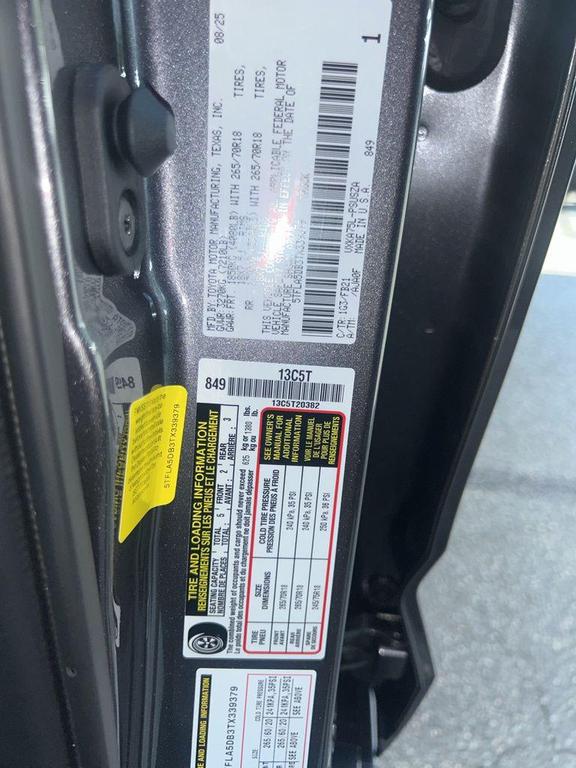 new 2026 Toyota Tundra car, priced at $59,482