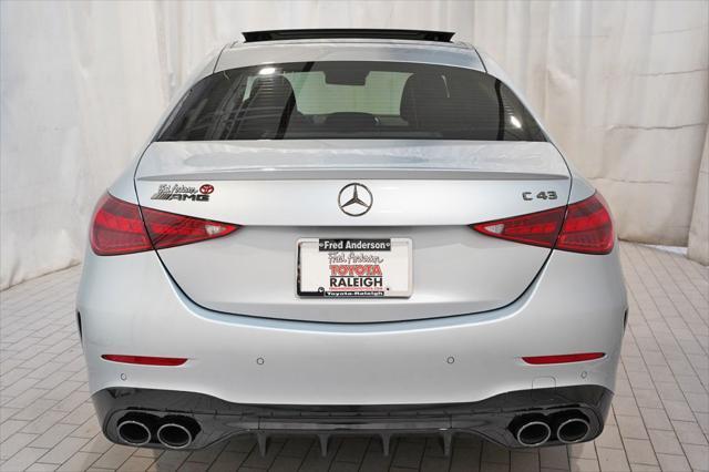 used 2024 Mercedes-Benz AMG C 43 car, priced at $58,995