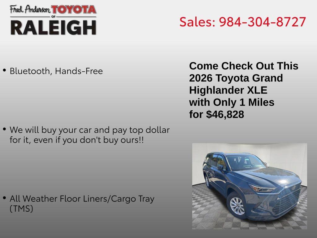 new 2026 Toyota Grand Highlander car, priced at $46,828