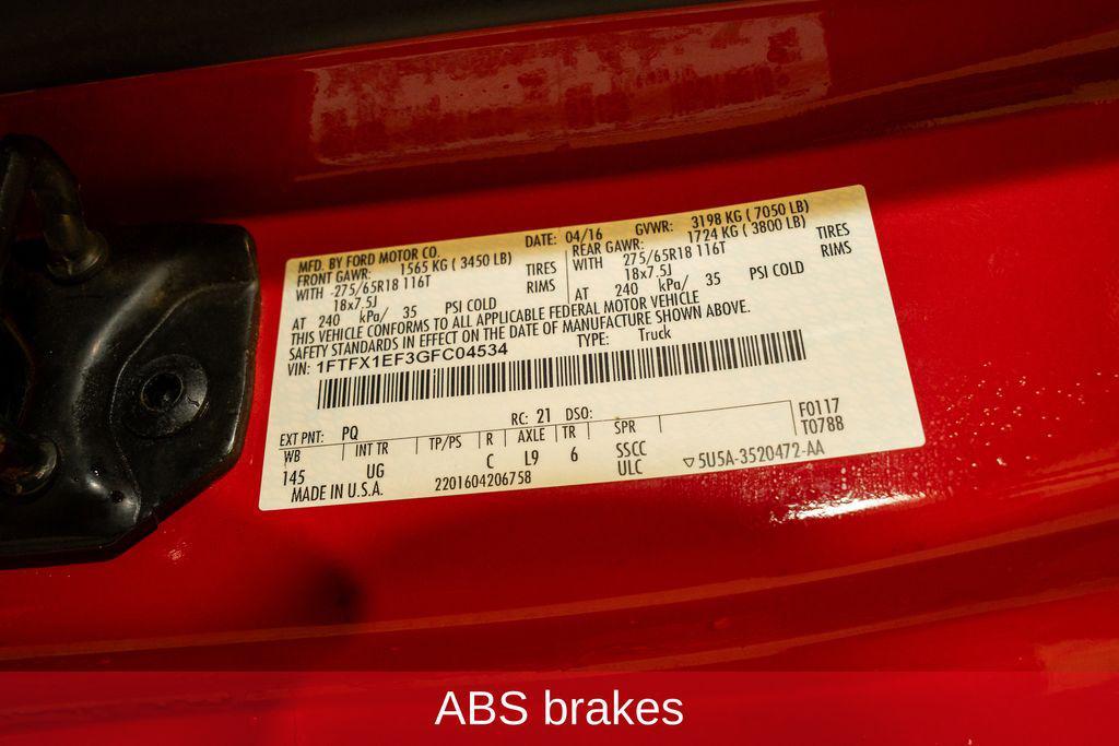 used 2016 Ford F-150 car, priced at $15,500