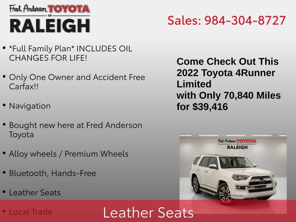 used 2022 Toyota 4Runner car, priced at $39,869