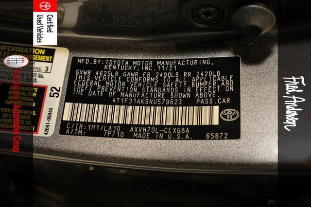 used 2022 Toyota Camry Hybrid car, priced at $31,223