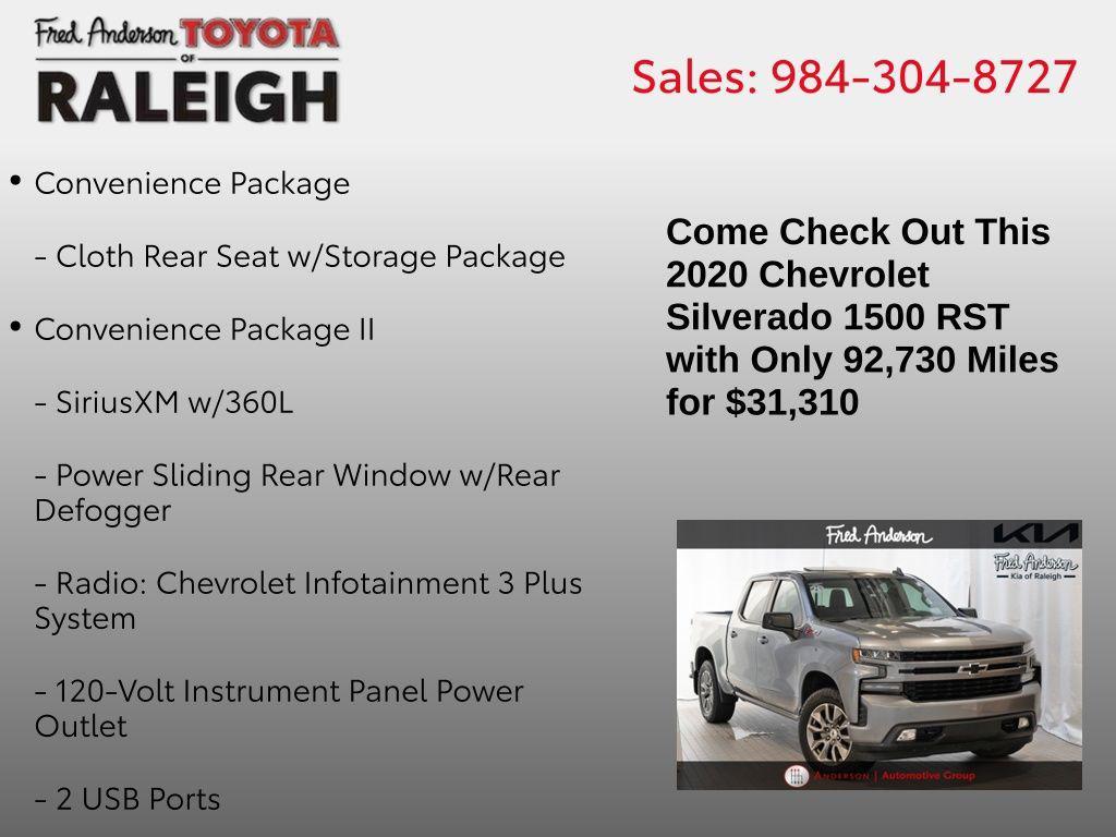 used 2020 Chevrolet Silverado 1500 car, priced at $31,310