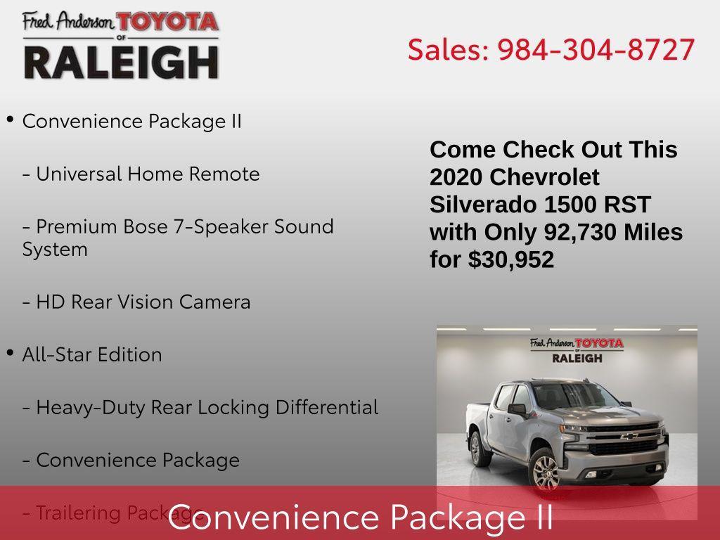 used 2020 Chevrolet Silverado 1500 car, priced at $31,310