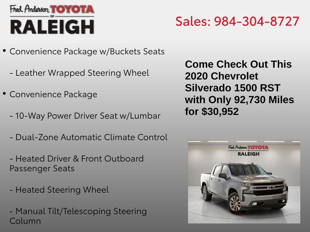 used 2020 Chevrolet Silverado 1500 car, priced at $30,379