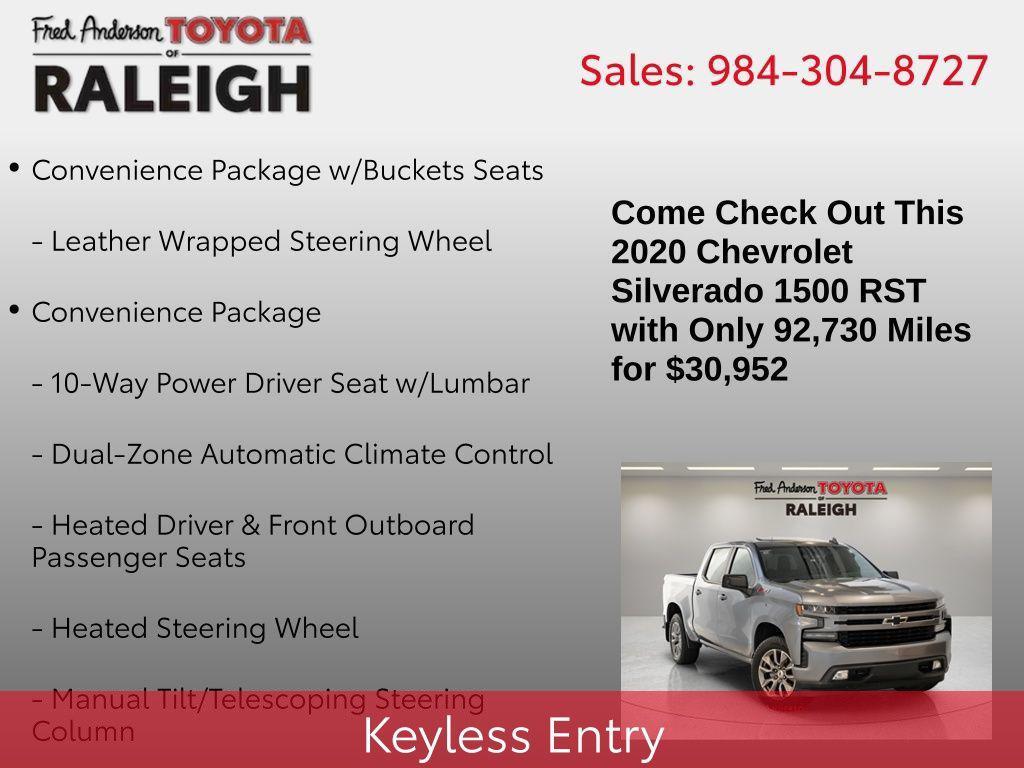 used 2020 Chevrolet Silverado 1500 car, priced at $31,310