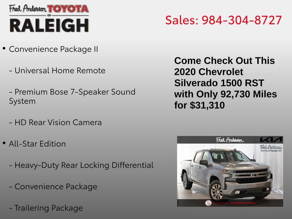 used 2020 Chevrolet Silverado 1500 car, priced at $31,310