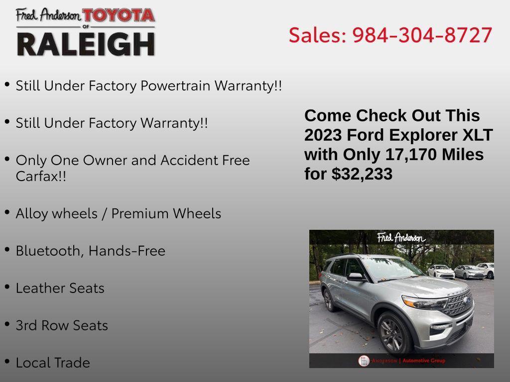 used 2023 Ford Explorer car, priced at $30,651