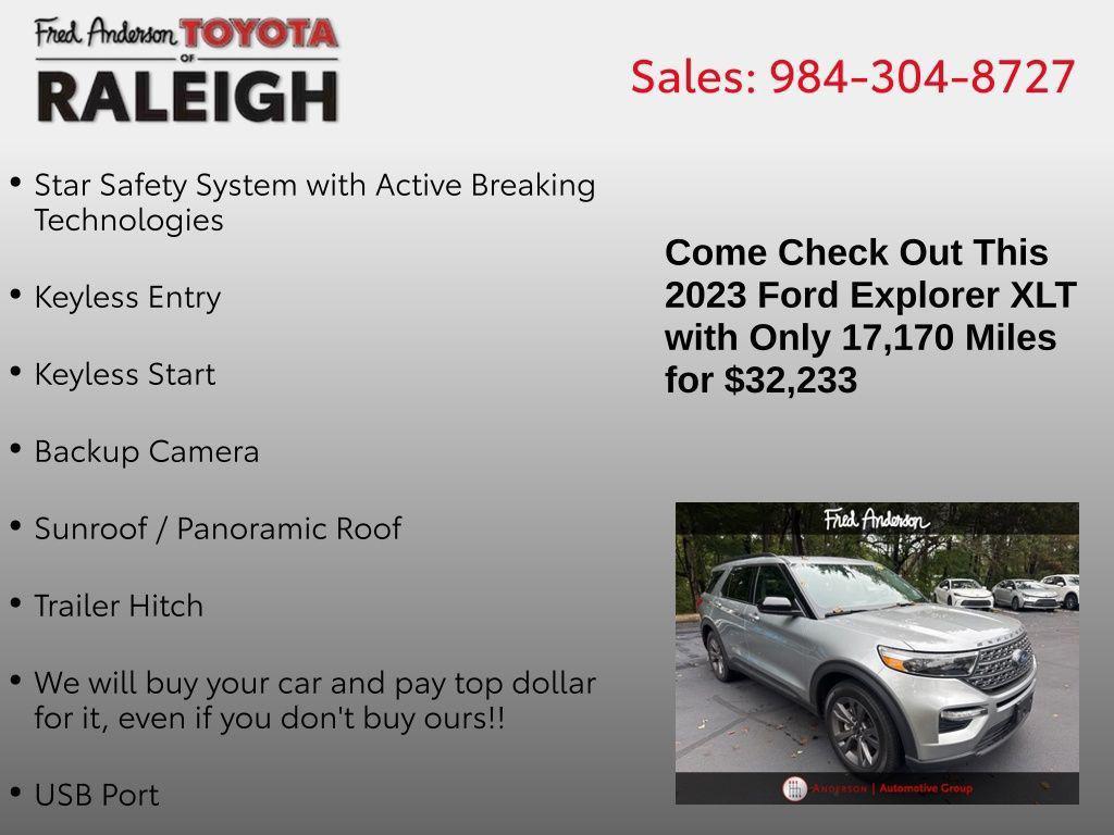 used 2023 Ford Explorer car, priced at $30,651