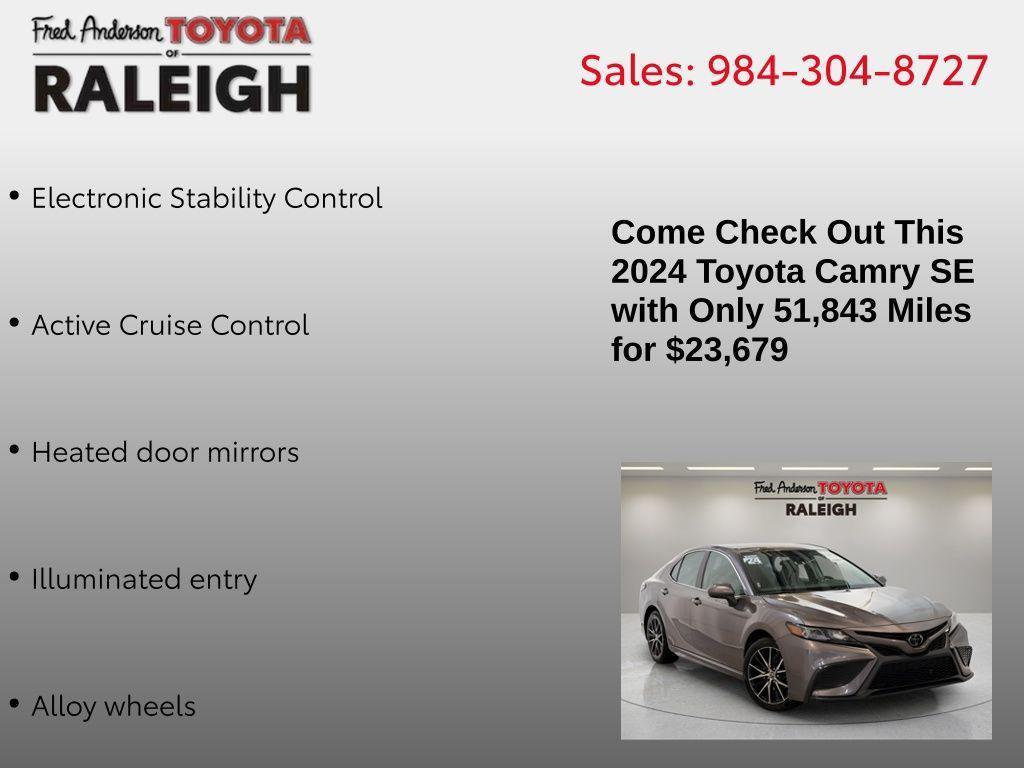 used 2024 Toyota Camry car, priced at $23,679