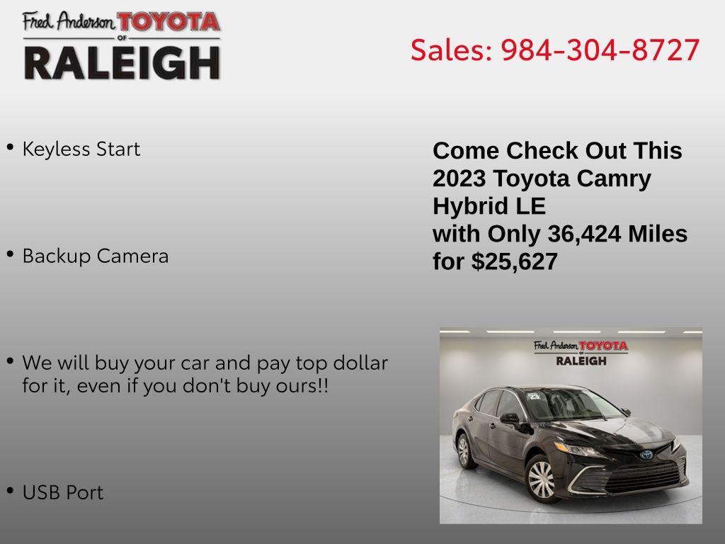 used 2023 Toyota Camry car, priced at $25,627