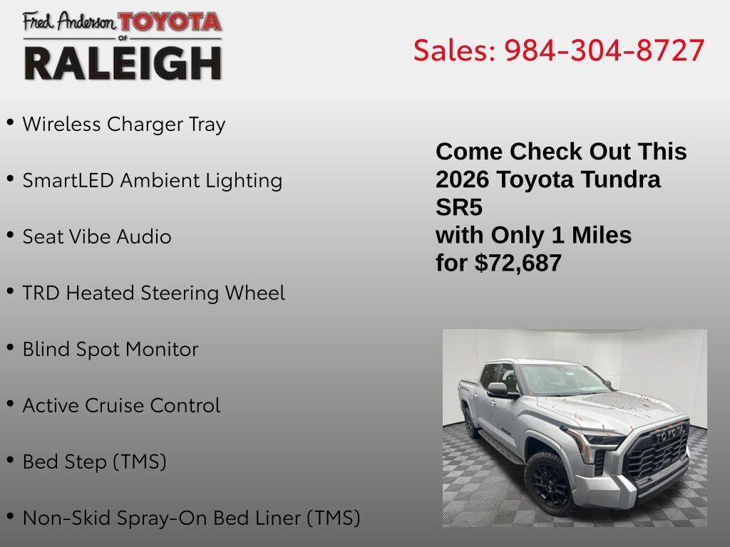 new 2026 Toyota Tundra car, priced at $72,687