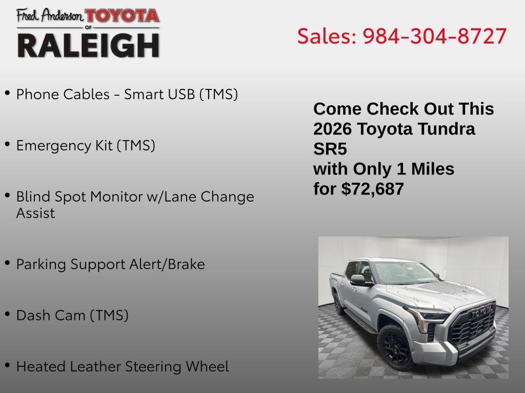 new 2026 Toyota Tundra car, priced at $72,687