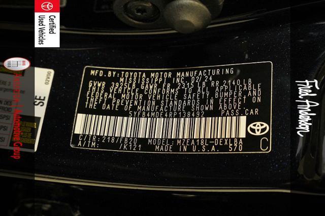 used 2024 Toyota Corolla car, priced at $20,987