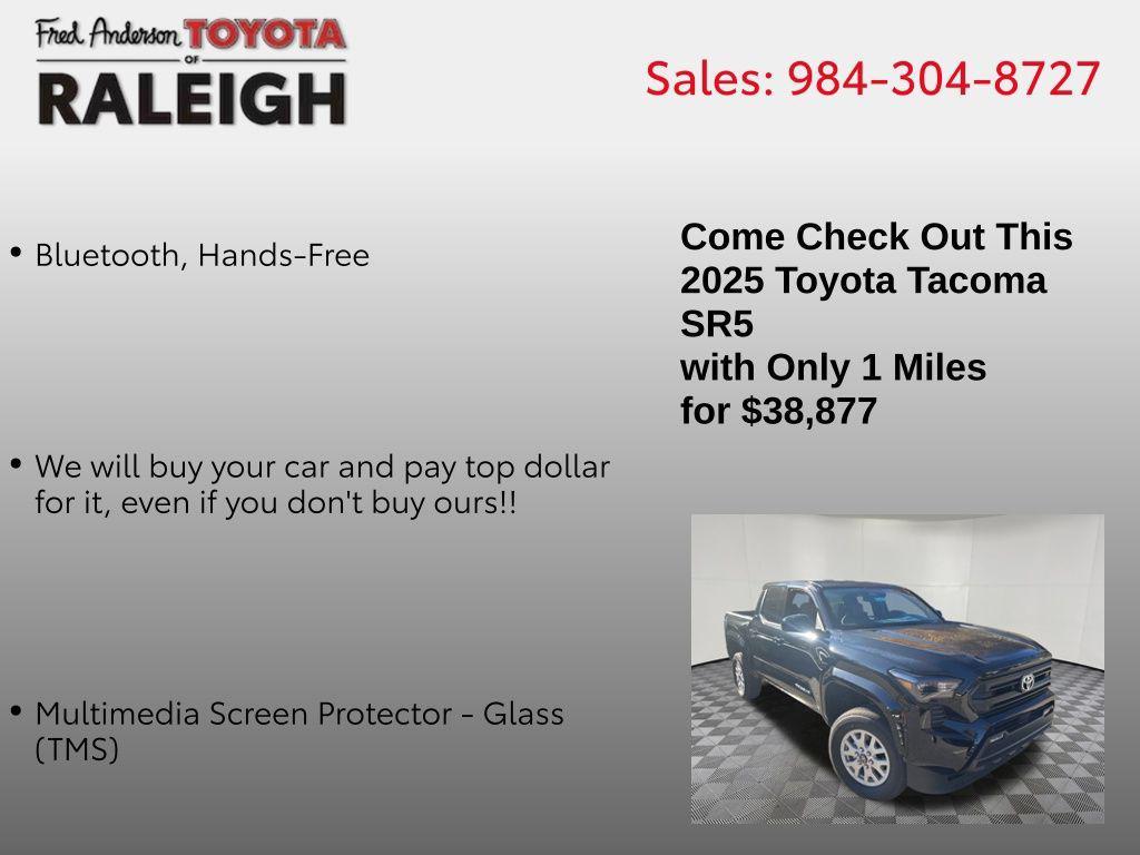 new 2025 Toyota Tacoma car, priced at $38,877
