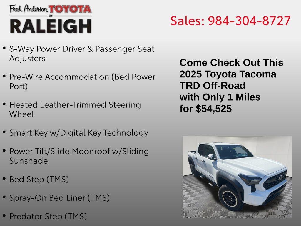 new 2025 Toyota Tacoma car, priced at $54,525