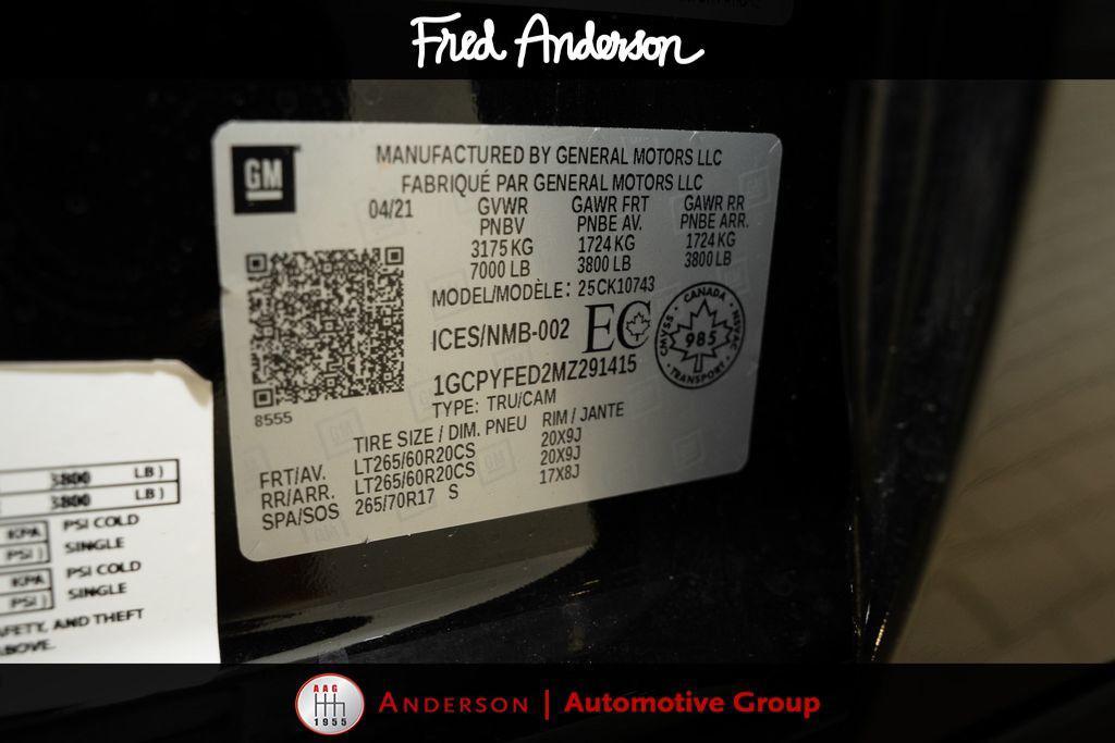 used 2021 Chevrolet Silverado 1500 car, priced at $42,149
