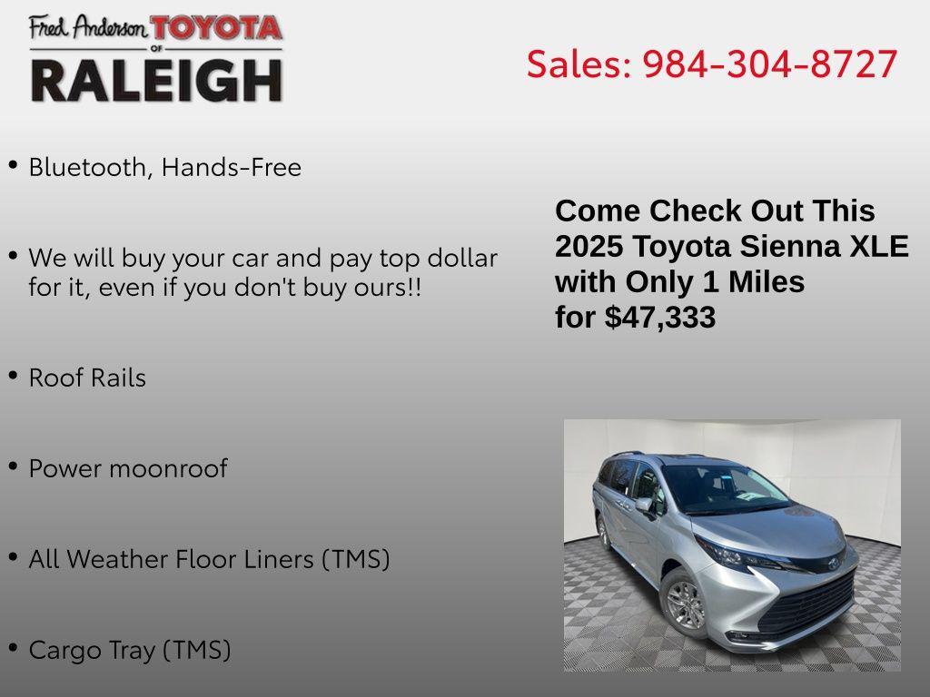 new 2025 Toyota Sienna car, priced at $47,333