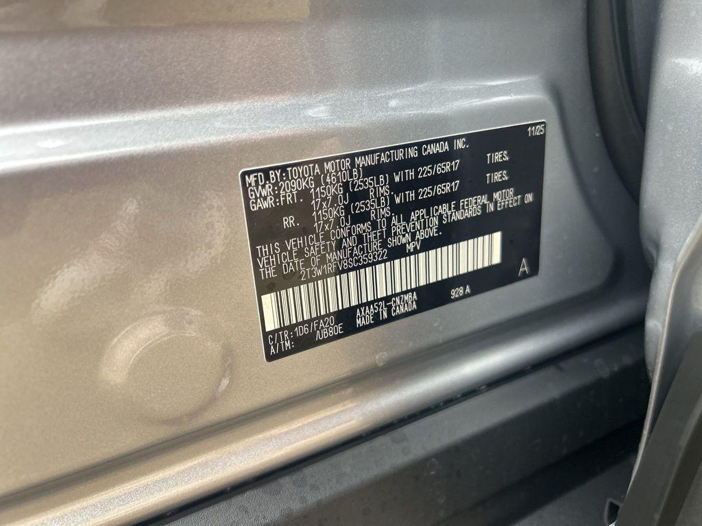 new 2025 Toyota RAV4 car, priced at $34,262