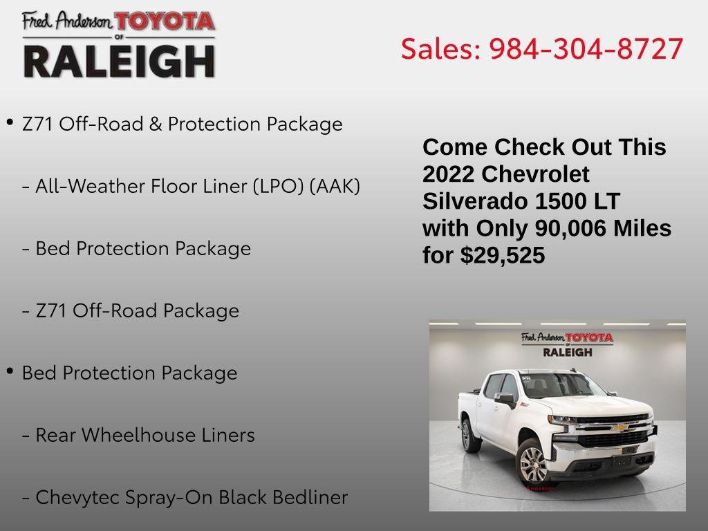 used 2022 Chevrolet Silverado 1500 car, priced at $29,525