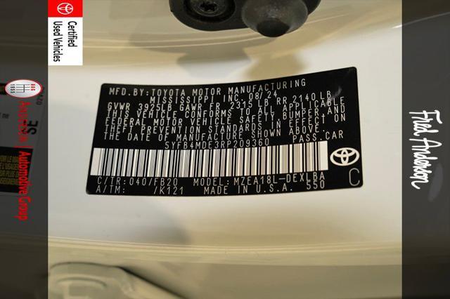 used 2024 Toyota Corolla car, priced at $23,142