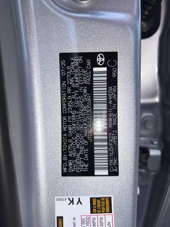 new 2026 Toyota Prius Plug-In Hybrid car, priced at $36,377