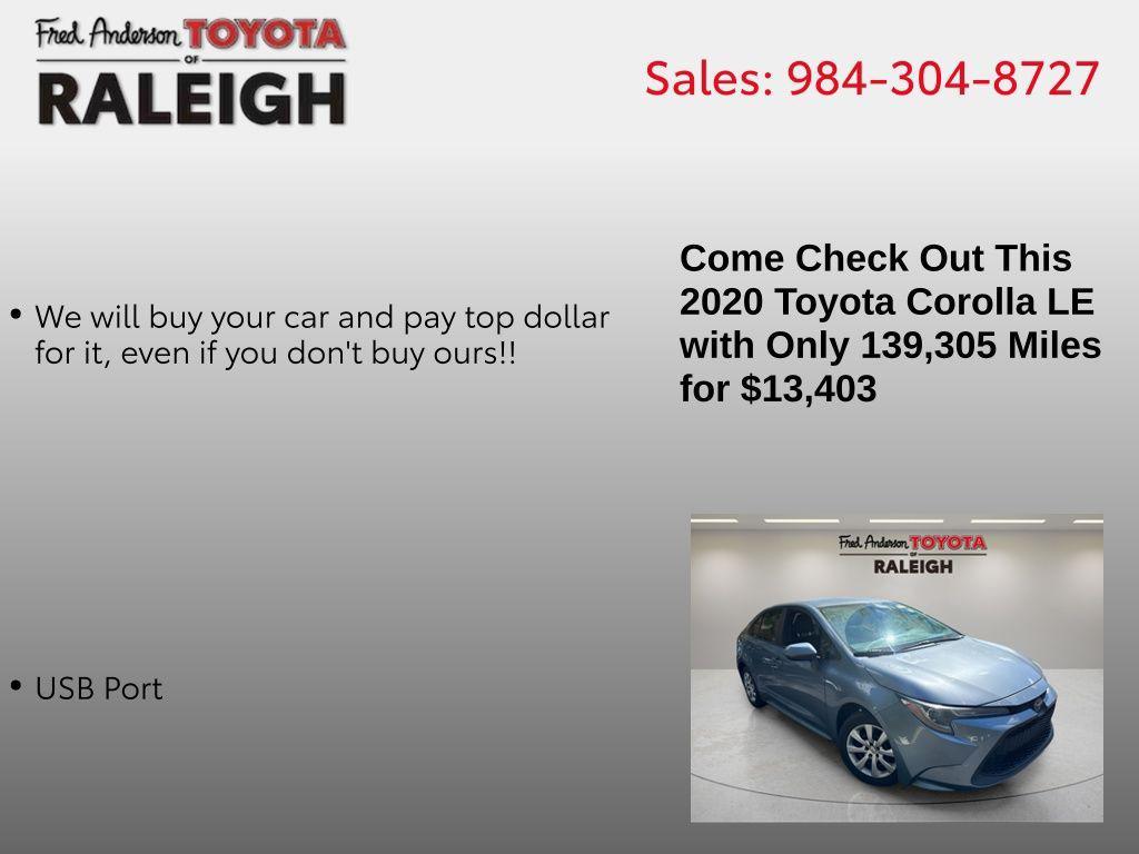 used 2020 Toyota Corolla car, priced at $13,403