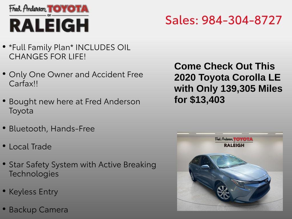 used 2020 Toyota Corolla car, priced at $13,403